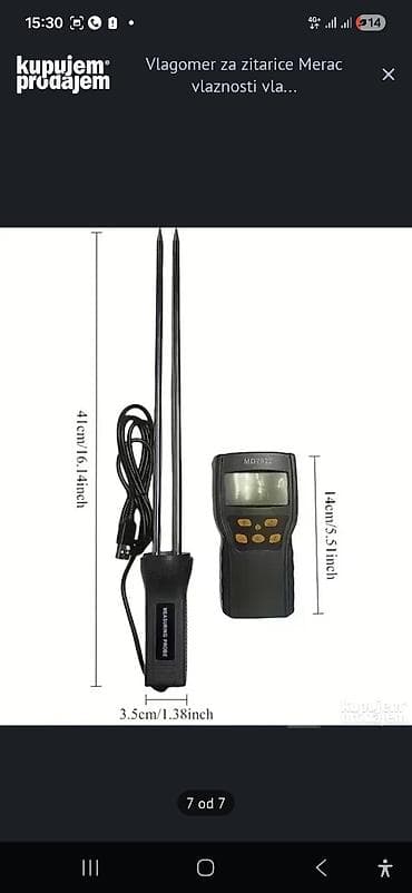 Vlagomer za žitarice – digitalni merač vlažnosti sa sondom Opis: - na lalafo.rs Vlagomer za žitarice – digitalni merač vlažnosti sa sondom Opis: -