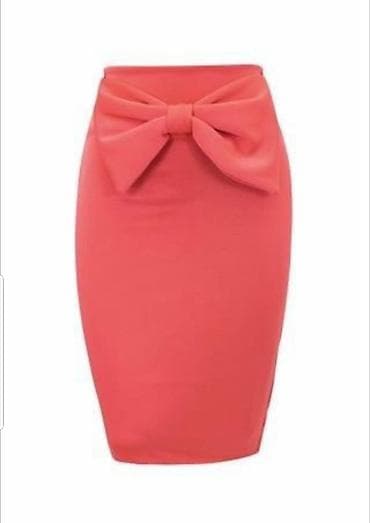 Suknje do kolena,masna na struku.Sa elastinom. borda,tamno pink,krem na lalafo.rs Suknje do kolena,masna na struku.Sa elastinom. borda,tamno pink,krem