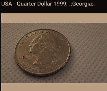 USA Quarter Dollar – 1999, serija “50 State Quarters”, država Georgia na lalafo.rs USA Quarter Dollar – 1999, serija “50 State Quarters”, država Georgia