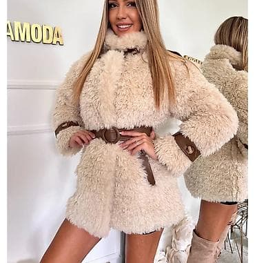 Ženska teddy jakna/kaput od veštačkog krzna u bež nijansi. - Guste na lalafo.rs — 10 Ženska teddy jakna/kaput od veštačkog krzna u bež nijansi. - Guste — 10