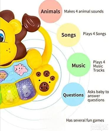 Muzička igračka Piano Lav šuti Muzički „piano–sintisajzer“ za na lalafo.rs — 3 Muzička igračka Piano Lav šuti Muzički „piano–sintisajzer“ za — 3