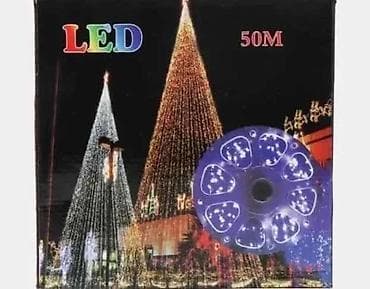 LED svetleća zavesa/traka – 50 m - Dužina: 50 metara (namotana na na lalafo.rs — 4 LED svetleća zavesa/traka – 50 m - Dužina: 50 metara (namotana na — 4