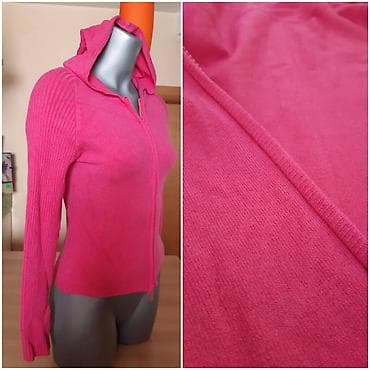 Ružičasti ženski duks/džemper na rajsferšlus sa kapuljačom. - Boja na lalafo.rs — 3 Ružičasti ženski duks/džemper na rajsferšlus sa kapuljačom. - Boja — 3