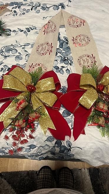 Ručno rađeni novogodišnji aranžmani od jute - Dekorativne na lalafo.rs — 8 Ručno rađeni novogodišnji aranžmani od jute - Dekorativne — 8