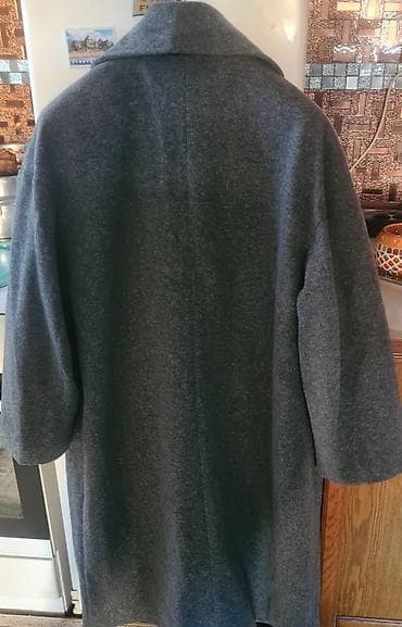 ZARA ženski kaput, sivi melanž, dužine ispod kolena. Model sa širokim na lalafo.rs — 3 ZARA ženski kaput, sivi melanž, dužine ispod kolena. Model sa širokim — 3