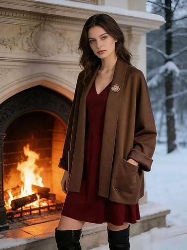 pantalone gina benotti: Ženska kardigan jakna sa brošem - Kroj: opušten, oversize silueta sa na lalafo.rs — 4 pantalone gina benotti: Ženska kardigan jakna sa brošem - Kroj: opušten, oversize silueta sa — 4