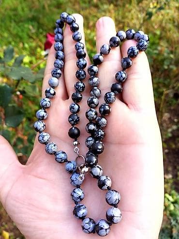 Ogrlica Opsidijan pahuljasti Ogrlica od Opsidijana pahuljasti na lalafo.rs — 2 Ogrlica Opsidijan pahuljasti Ogrlica od Opsidijana pahuljasti — 2