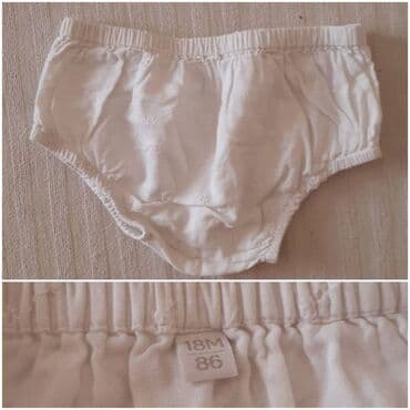 Bebi gaćice/kratke pantalone preko pelene u beloj boji. - Veličina na lalafo.rs Bebi gaćice/kratke pantalone preko pelene u beloj boji. - Veličina