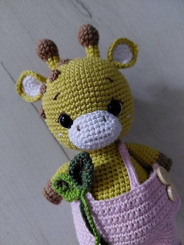 Heklana amigurumi žirafa – ručni rad - Materijal: pamučni konac at lalafo.rs — 6 Heklana amigurumi žirafa – ručni rad - Materijal: pamučni konac — 6