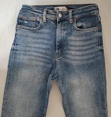 Zara ženske farmerke, model sa efektom ispranog denima. - Veličina na lalafo.rs — 1 Zara ženske farmerke, model sa efektom ispranog denima. - Veličina — 1