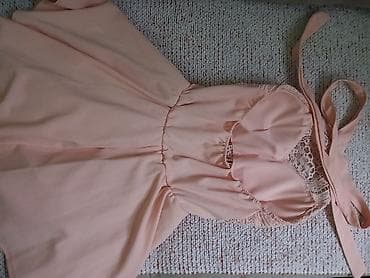 Haljina bez rukava u puder-ružičastoj boji, A-kroja sa lepršavom na lalafo.rs — 1 Haljina bez rukava u puder-ružičastoj boji, A-kroja sa lepršavom — 1