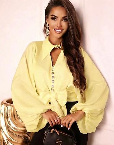 Ženska elegantna bluza sa mašnom i ukrasnim dugmadima gs - Model na lalafo.rs — 3 Ženska elegantna bluza sa mašnom i ukrasnim dugmadima gs - Model — 3