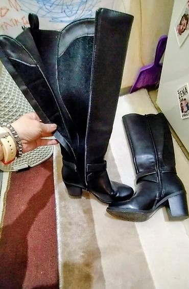 High boots, 36, color - Black at lalafo.rs — 2 High boots, 36, color - Black — 2