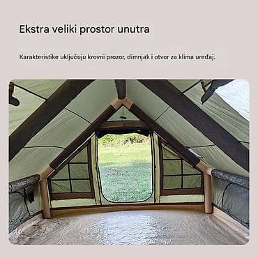 Camping equipment: Naduvni kamp šator YunduAnXing – vojnog zelena, 12 m² - Prostran at lalafo.rs — 4 Camping equipment: Naduvni kamp šator YunduAnXing – vojnog zelena, 12 m² - Prostran — 4