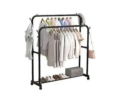 Dupli stalak za odecu sa civilukom Uredite svoj kutak pomoću našeg na lalafo.rs — 1 Dupli stalak za odecu sa civilukom Uredite svoj kutak pomoću našeg — 1