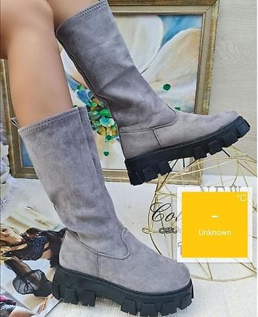 High boots, 38, color - Grey at lalafo.rs — 2 High boots, 38, color - Grey — 2