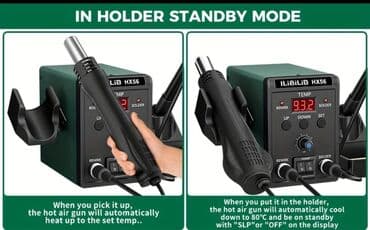 Hammers: ILIaILiB HX56 – 2‑u‑1 stanica za lemljenje vrućim vazduhom - at lalafo.rs — 4 Hammers: ILIaILiB HX56 – 2‑u‑1 stanica za lemljenje vrućim vazduhom - — 4