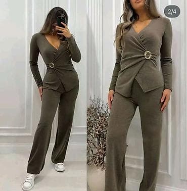 Damski komplet – bluza i pantalone - Model: elegantan dvodelni set od na lalafo.rs — 4 Damski komplet – bluza i pantalone - Model: elegantan dvodelni set od — 4