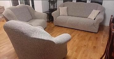 Elastične navlake za garniture i fotelje Za trosed dvosed I fotelja na lalafo.rs — 5 Elastične navlake za garniture i fotelje Za trosed dvosed I fotelja — 5