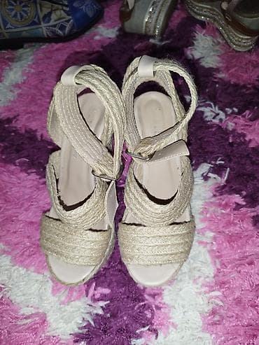 Bež espadrile sandale na punu platformu - Model: ženske sandale sa na lalafo.rs — 3 Bež espadrile sandale na punu platformu - Model: ženske sandale sa — 3