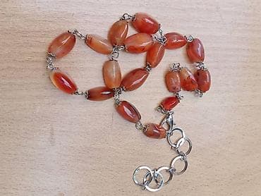 Ogrlica od Karneola, poludragi kamen. Dužina-obim oko 53-61 cm na lalafo.rs — 5 Ogrlica od Karneola, poludragi kamen. Dužina-obim oko 53-61 cm — 5