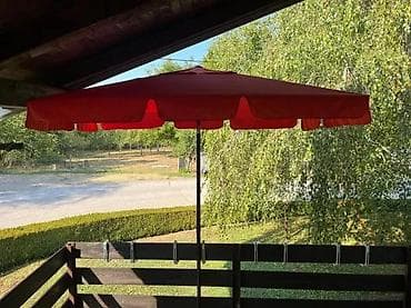 Veliki baštenski/suncobran za terasu – crveni - Prečnik krošnje na lalafo.rs Veliki baštenski/suncobran za terasu – crveni - Prečnik krošnje