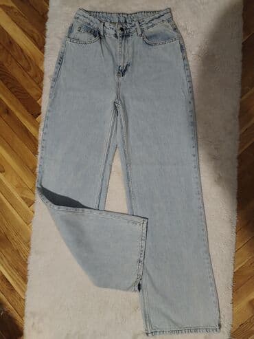 Ženske farmerke – svetlo plavi denim - Kroj: straight/klasičan, visok na lalafo.rs Ženske farmerke – svetlo plavi denim - Kroj: straight/klasičan, visok