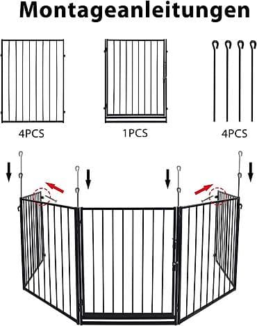 Metalna zaštitna pregrada/ograda za kućne ljubimce ili kamin. - na lalafo.rs Metalna zaštitna pregrada/ograda za kućne ljubimce ili kamin. -