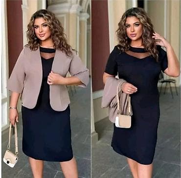 💜NOVA KOLEKCIJA💛 Komplet za punije: HALJINA + BLEJZER - Elegantna na lalafo.rs — 1 💜NOVA KOLEKCIJA💛 Komplet za punije: HALJINA + BLEJZER - Elegantna — 1