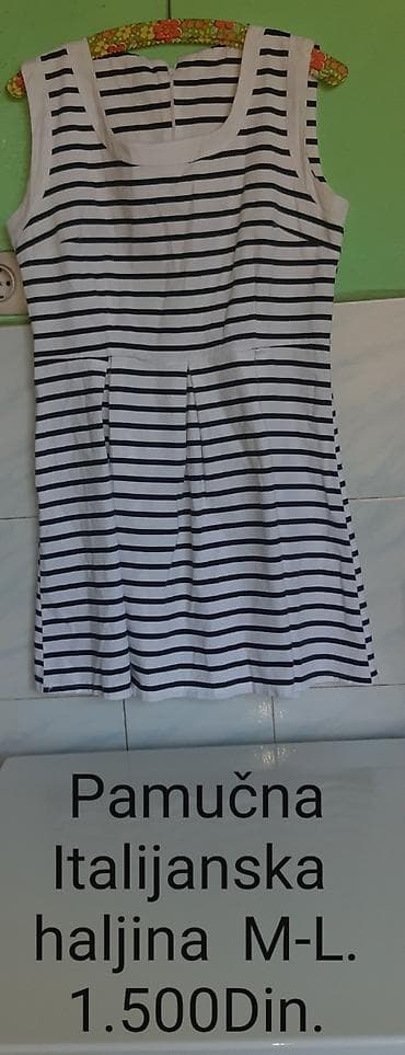 Pamučna italijanska haljina, veličina M–L. - Materijal: 100% pamuk na lalafo.rs Pamučna italijanska haljina, veličina M–L. - Materijal: 100% pamuk