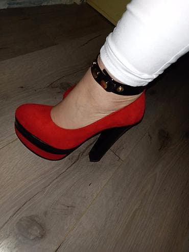 Crvene ženske salonke na visoku štiklu - Materijal: baršunasto/velur na lalafo.rs — 5 Crvene ženske salonke na visoku štiklu - Materijal: baršunasto/velur — 5