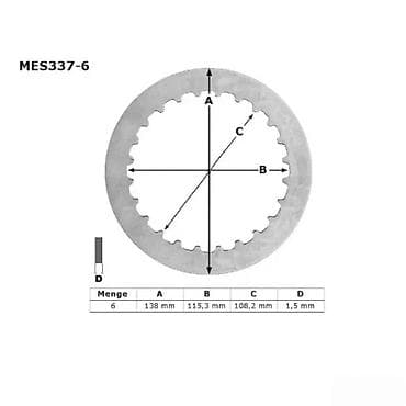 Set metalnih lamela – MES337-6 Opis: - Set sadrži 6 čeličnih lamela na lalafo.rs Set metalnih lamela – MES337-6 Opis: - Set sadrži 6 čeličnih lamela
