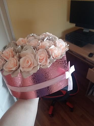 Dekorativna kutija sa satenskim ružama - Elegantna ovalna na lalafo.rs — 3 Dekorativna kutija sa satenskim ružama - Elegantna ovalna — 3