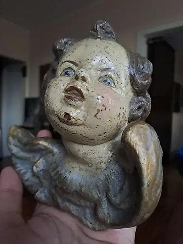Art & Collectibles: Stari barokni andjeo, rucno oslikan. Visina 16cm at lalafo.rs — 1 Art & Collectibles: Stari barokni andjeo, rucno oslikan. Visina 16cm — 1