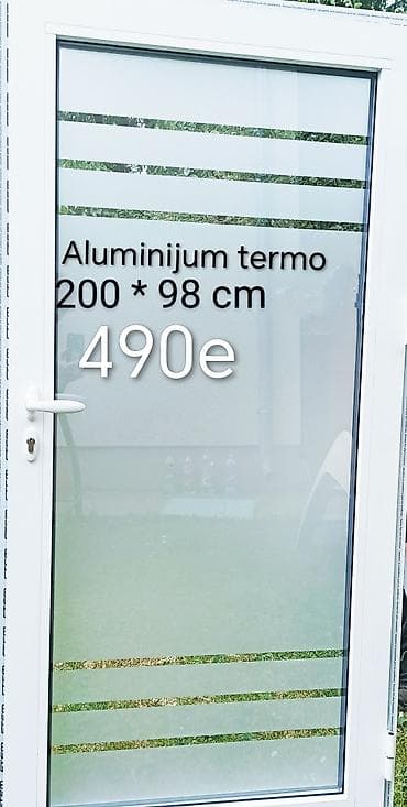 Aluminijumska termo vrata sa staklom - Dimenzije: 200 x 98 cm - na lalafo.rs Aluminijumska termo vrata sa staklom - Dimenzije: 200 x 98 cm -