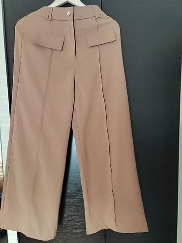 pantalone butiku ali: Ženske pantalone širokog kroja u boji kapućina. Nove bez etikete na lalafo.rs — 3 pantalone butiku ali: Ženske pantalone širokog kroja u boji kapućina. Nove bez etikete — 3