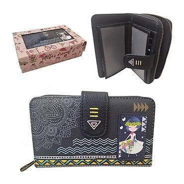 Ženski novčanik sa etno/boho printom i ilustracijom devojke - na lalafo.rs Ženski novčanik sa etno/boho printom i ilustracijom devojke -