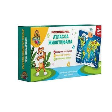 Interaktivna mapa – Atlas sa životinjama (3+) Edukativna igračka koja na lalafo.rs Interaktivna mapa – Atlas sa životinjama (3+) Edukativna igračka koja