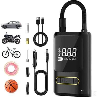 Clamps: Prenosiva bežična mini pumpa/kompresor za gume (AT1-8466) - at lalafo.rs — 1 Clamps: Prenosiva bežična mini pumpa/kompresor za gume (AT1-8466) - — 1