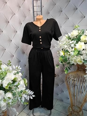 cista koza broj: Ženski komplet – rebrasti duks materijal - Dvodelni set: majica na lalafo.rs — 3 cista koza broj: Ženski komplet – rebrasti duks materijal - Dvodelni set: majica — 3