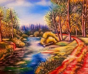 Ručno rađene slike – originalna platna, ulje/akril - Motiv 1: Par na lalafo.rs — 4 Ručno rađene slike – originalna platna, ulje/akril - Motiv 1: Par — 4