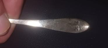 Srebrne kašike – set od 2 komada - Materijal: verovatno srebro i at lalafo.rs — 3 Srebrne kašike – set od 2 komada - Materijal: verovatno srebro i — 3