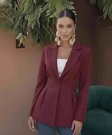 Ženski strukirani sako – jednoredno kopčanje - Model: elegantan sako na lalafo.rs — 1 Ženski strukirani sako – jednoredno kopčanje - Model: elegantan sako — 1