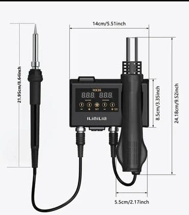 Clamps: 2-u-1 stanica za lemljenje i rework vrućim vazduhom – model HX36 at lalafo.rs — 3 Clamps: 2-u-1 stanica za lemljenje i rework vrućim vazduhom – model HX36 — 3