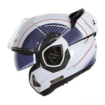 LS2 Advant preklopna moto kaciga – grafika bela/siva sa crvenim at lalafo.rs LS2 Advant preklopna moto kaciga – grafika bela/siva sa crvenim
