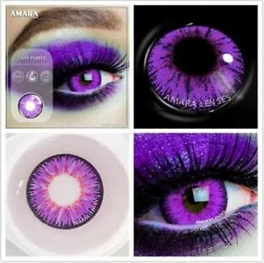 Par kontaktnih sočiva u ljubičastoj boji. Sočiva su dizajnirana da na lalafo.rs — 6 Par kontaktnih sočiva u ljubičastoj boji. Sočiva su dizajnirana da — 6