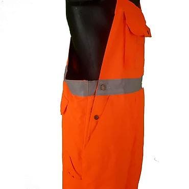 Workwear: Work dungarees, L (EU 52), color - Orange at lalafo.rs — 3 Workwear: Work dungarees, L (EU 52), color - Orange — 3