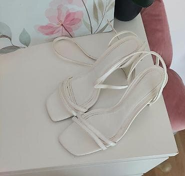 Ženske sandale na štiklu – elegantne, krem/belo-bež boje. - na lalafo.rs — 3 Ženske sandale na štiklu – elegantne, krem/belo-bež boje. - — 3