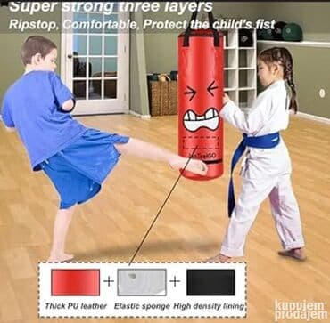 Bokserski crveni džak – 65 cm 🥊 Bokserski džak je odličan rekvizit za na lalafo.rs Bokserski crveni džak – 65 cm 🥊 Bokserski džak je odličan rekvizit za