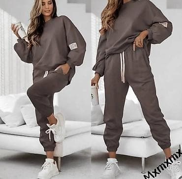 Duks + trenerka komplet za žene - Udoban dvoslojni pamuk sa blagim na lalafo.rs — 4 Duks + trenerka komplet za žene - Udoban dvoslojni pamuk sa blagim — 4